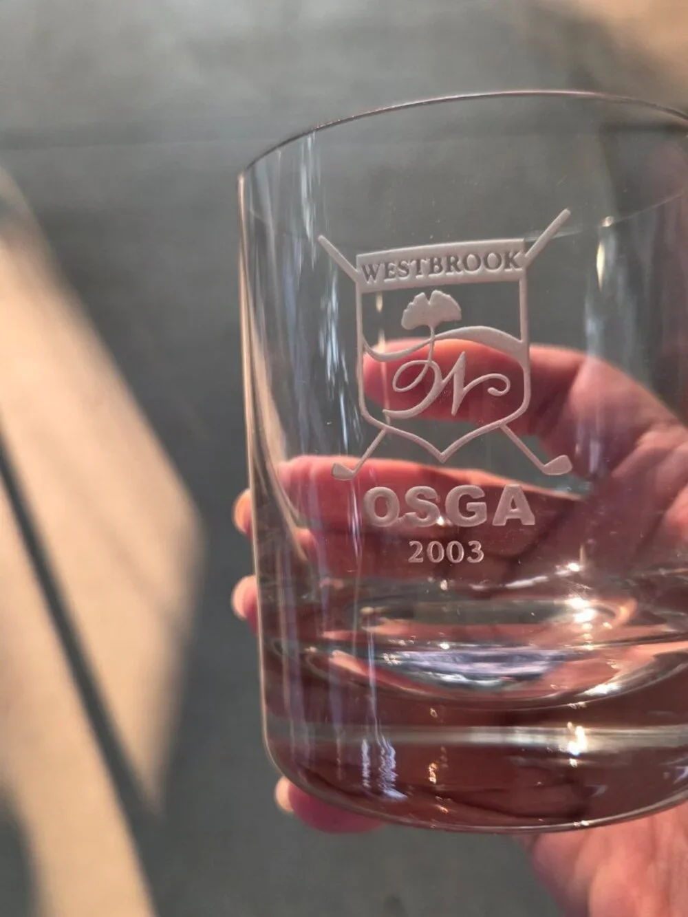 Westbrook Country Club Whiskey Glasses x 4, 2000, New Old Stock In Box